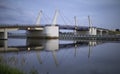 Bridge over the river Ã¢â¬ÅDead VistulaÃ¢â¬Â polish: Martwa Wisla in Sobieszewo, Poland.